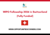 WIPO Fellowship 2026 in Switzerland