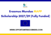 Erasmus Mundus MAPP Scholarship 2027