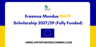 Erasmus Mundus MAPP Scholarship 2027