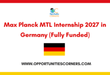 Max Planck MTL Internship 2027 in Germany (Fully Funded) Max Planck MTL Internship 2027 in Germany