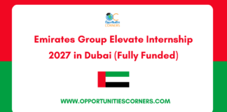 Emirates Group Elevate Internship 2027 in Dubai