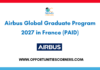 Airbus Global Graduate Program 2027 in France (PAID)