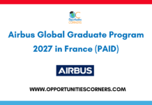 Airbus Global Graduate Program 2027 in France (PAID) Airbus Global Graduate Program 2027 in France (PAID)
