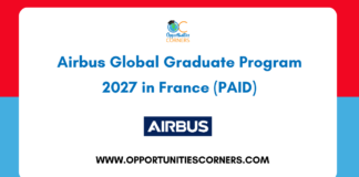 Airbus Global Graduate Program 2027 in France (PAID)