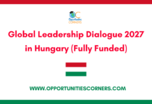 Global Leadership Dialogue 2027 in Hungary (Fully Funded) Global Leadership Dialogue 2027 in Hungary