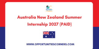 Australia New Zealand Summer Internship 2027