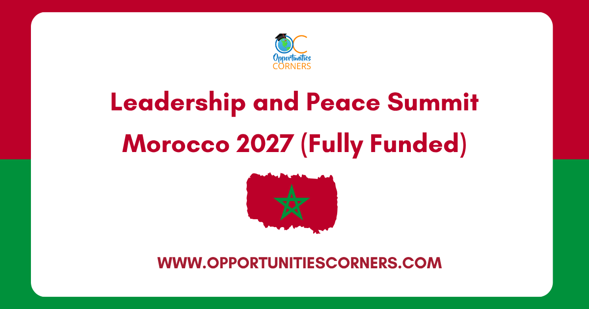 Leadership and Peace Summit Morocco 2027 (Fully Funded)