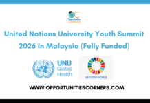 United Nations University Youth Summit 2026 in Malaysia (Fully Funded) United Nations University Youth Summit 2026 in Malaysia