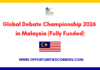 Global Debate Championship 2026 in Malaysia (Fully Funded)