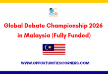 Global Debate Championship 2026 in Malaysia (Fully Funded) Global Debate Championship 2026 in Malaysia (Fully Funded)