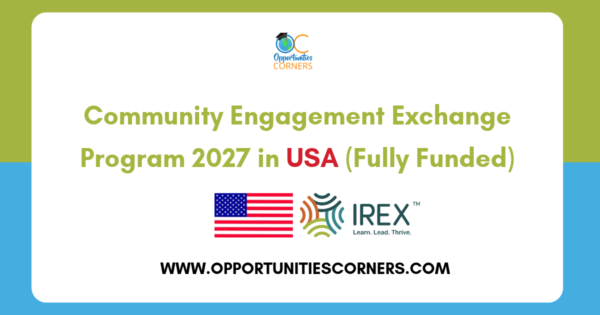 Community Engagement Exchange Program 2027 in USA (Fully Funded)