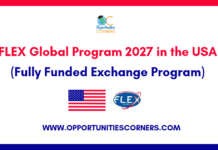 FLEX Global Program 2027 in the USA (Fully Funded Exchange Program) FLEX Global Program 2027 in the USA